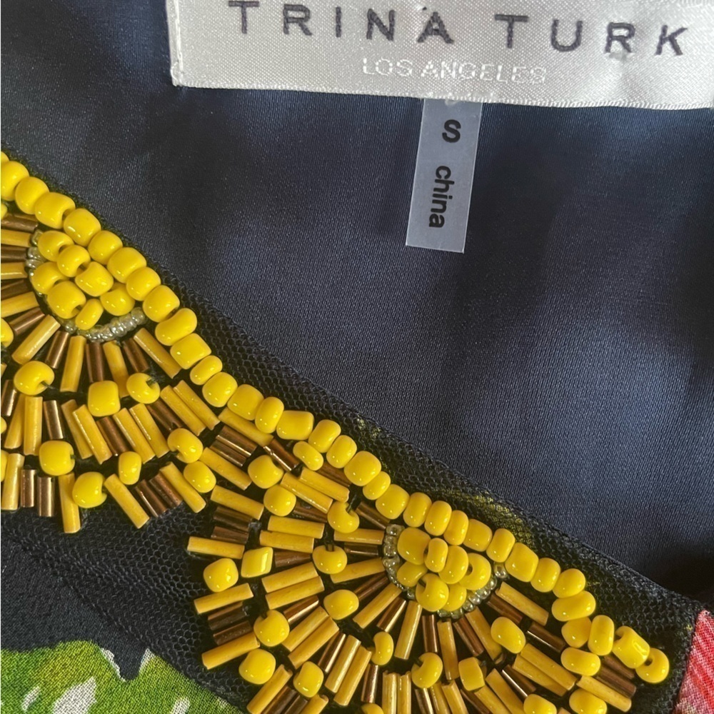 Trina Turk beaded silk dress - Picture 3 of 7
